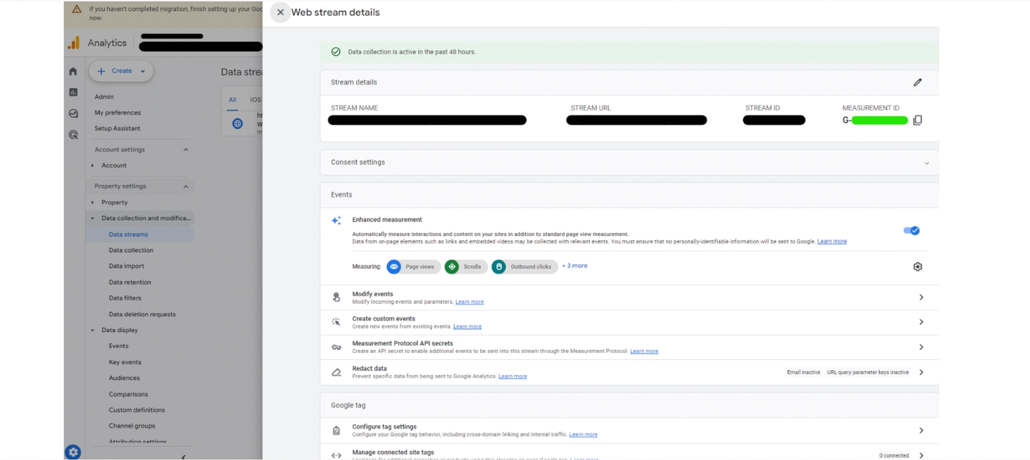 Check your Google Tag in GA4