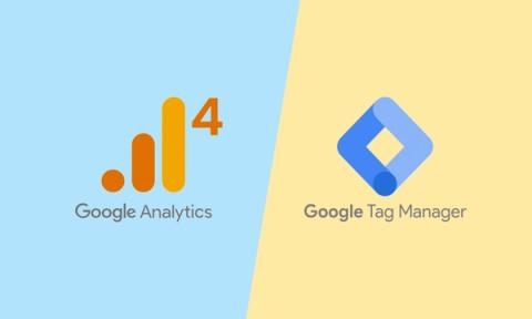 Google Analytics vs Google Tag Manager side by side logos