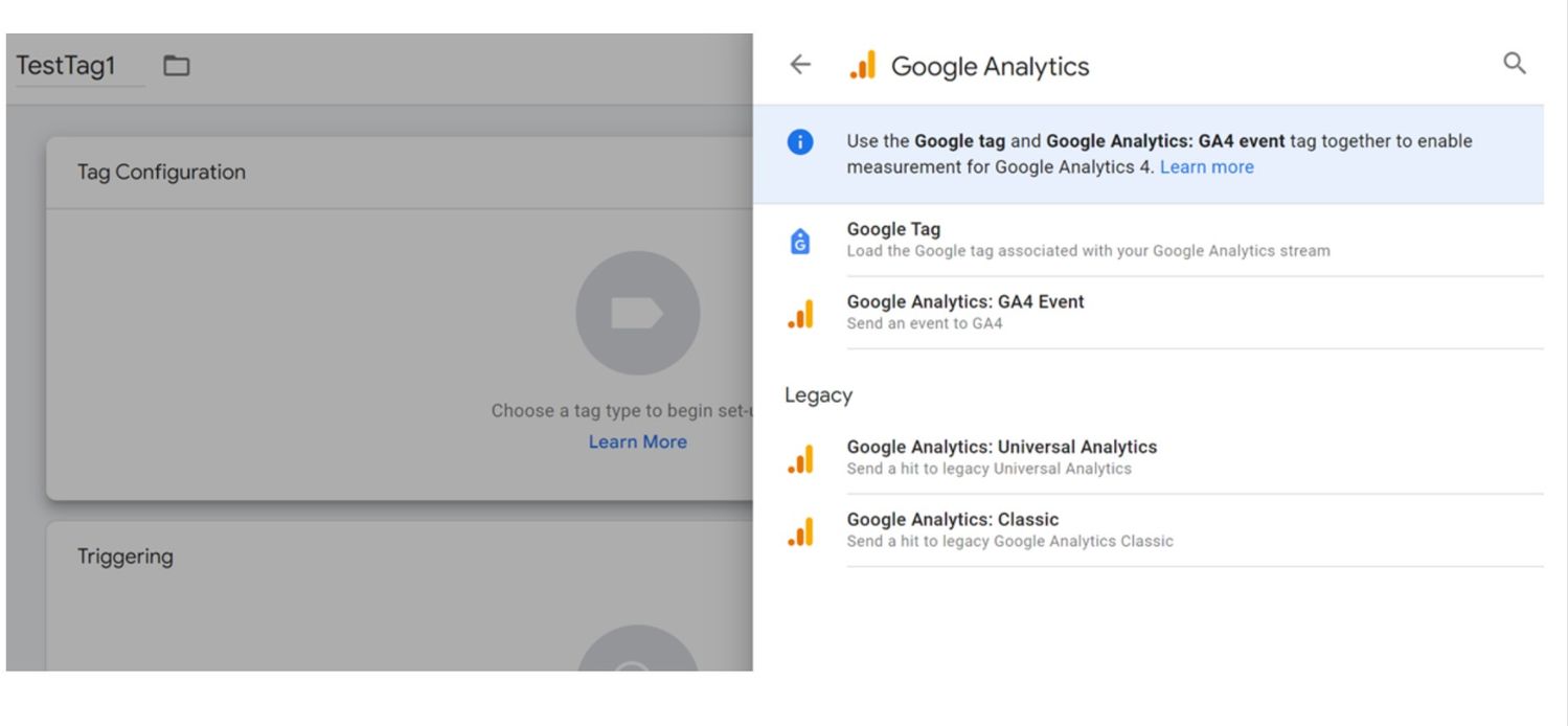 How to choose your tag type in GTM Tag Configuration