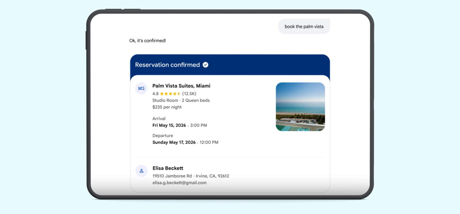Example of Google's AI Assistant making a booking