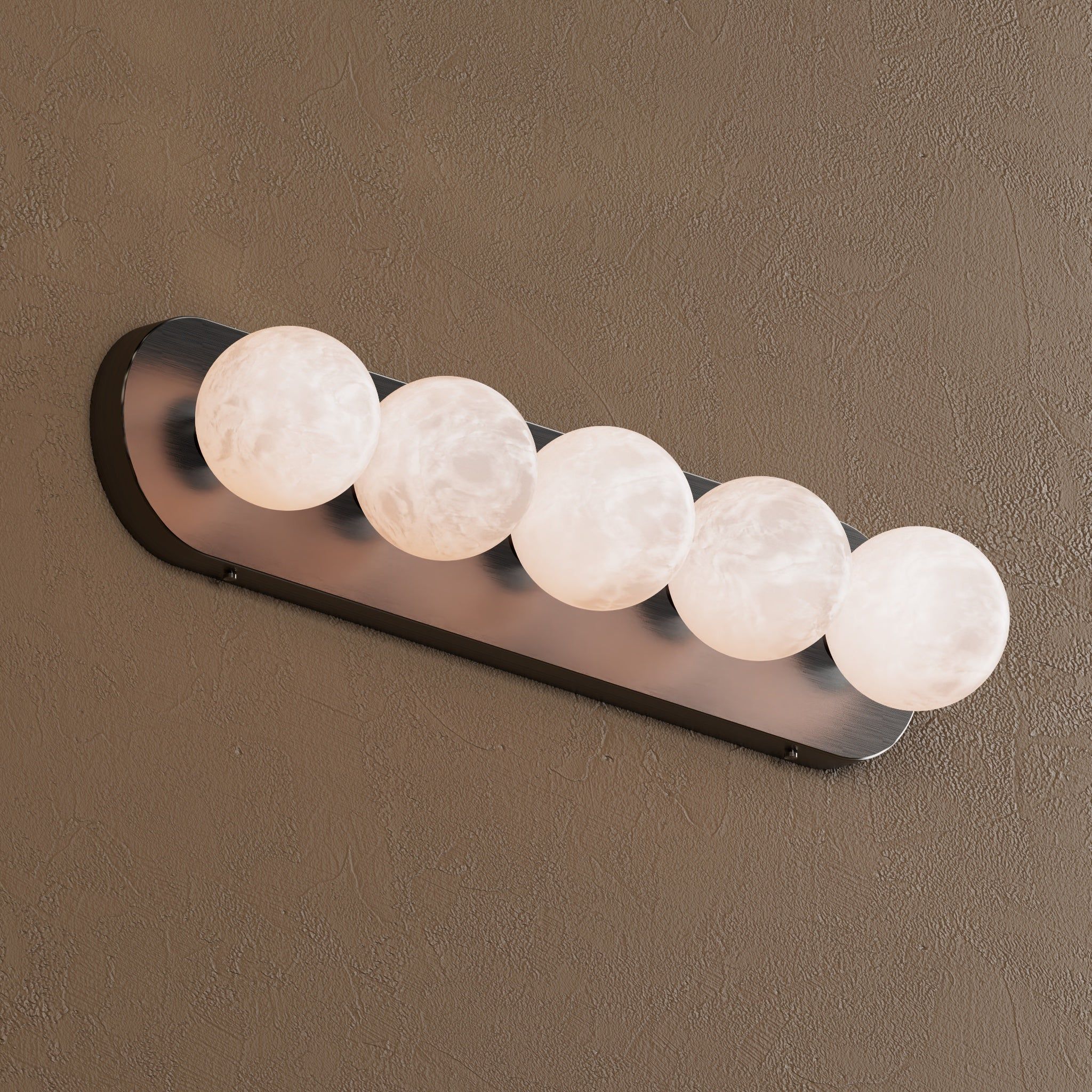 Redding Alabaster 5 Globe Vanity Light