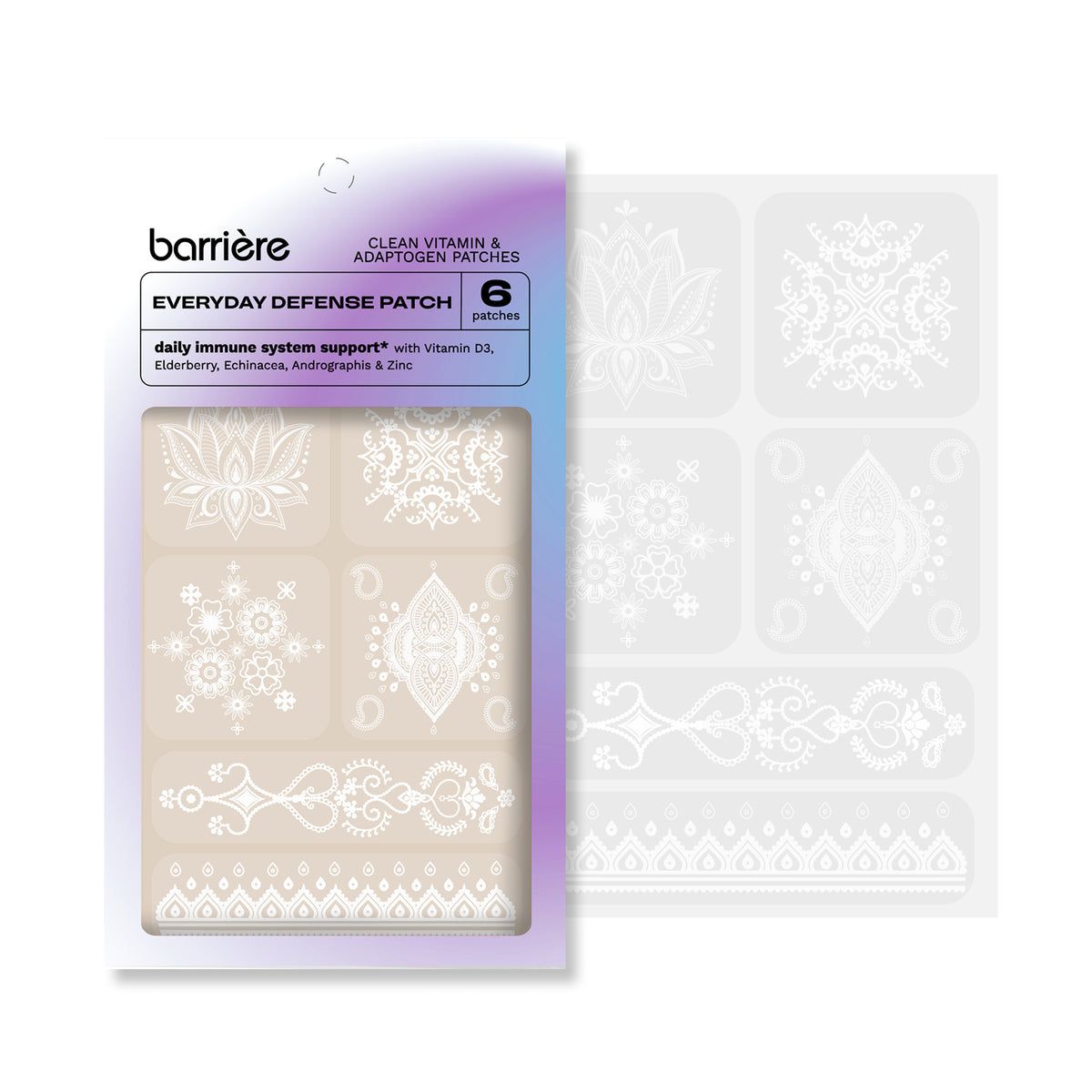 barrière Everyday Defense patch sheet, mosaic motifs print