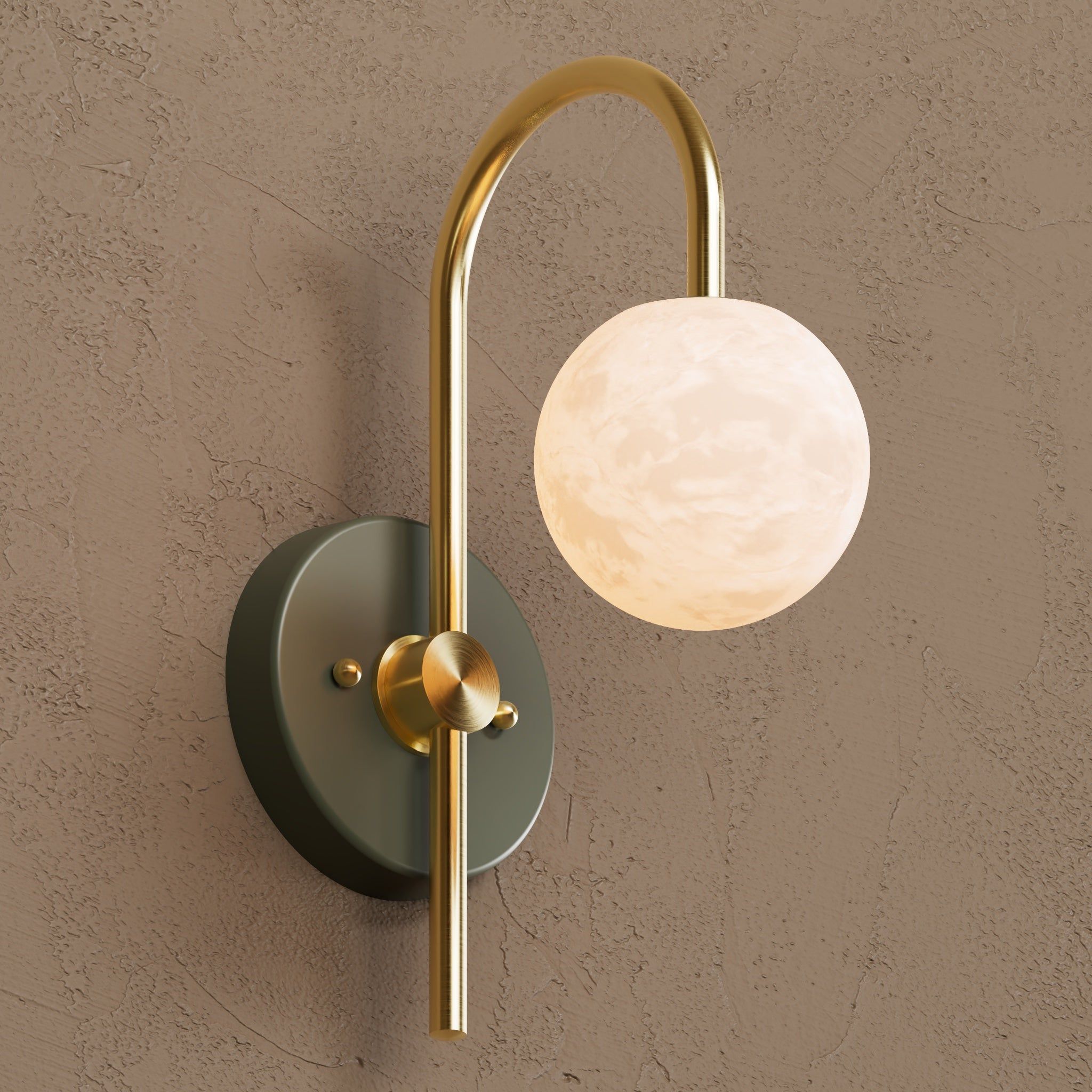 Siena Alabaster 1 Globe Sconce