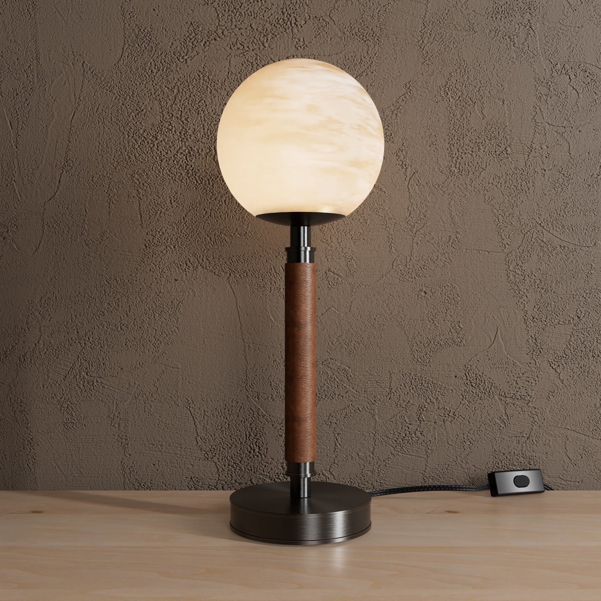 Arlington Alabaster Globe Table Lamp