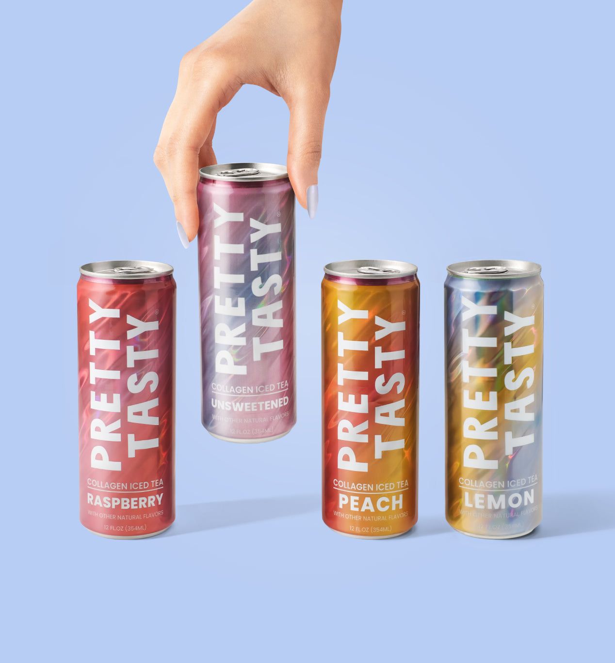 Pretty Tasty Collagen Tea Variety Pack (12 cans)