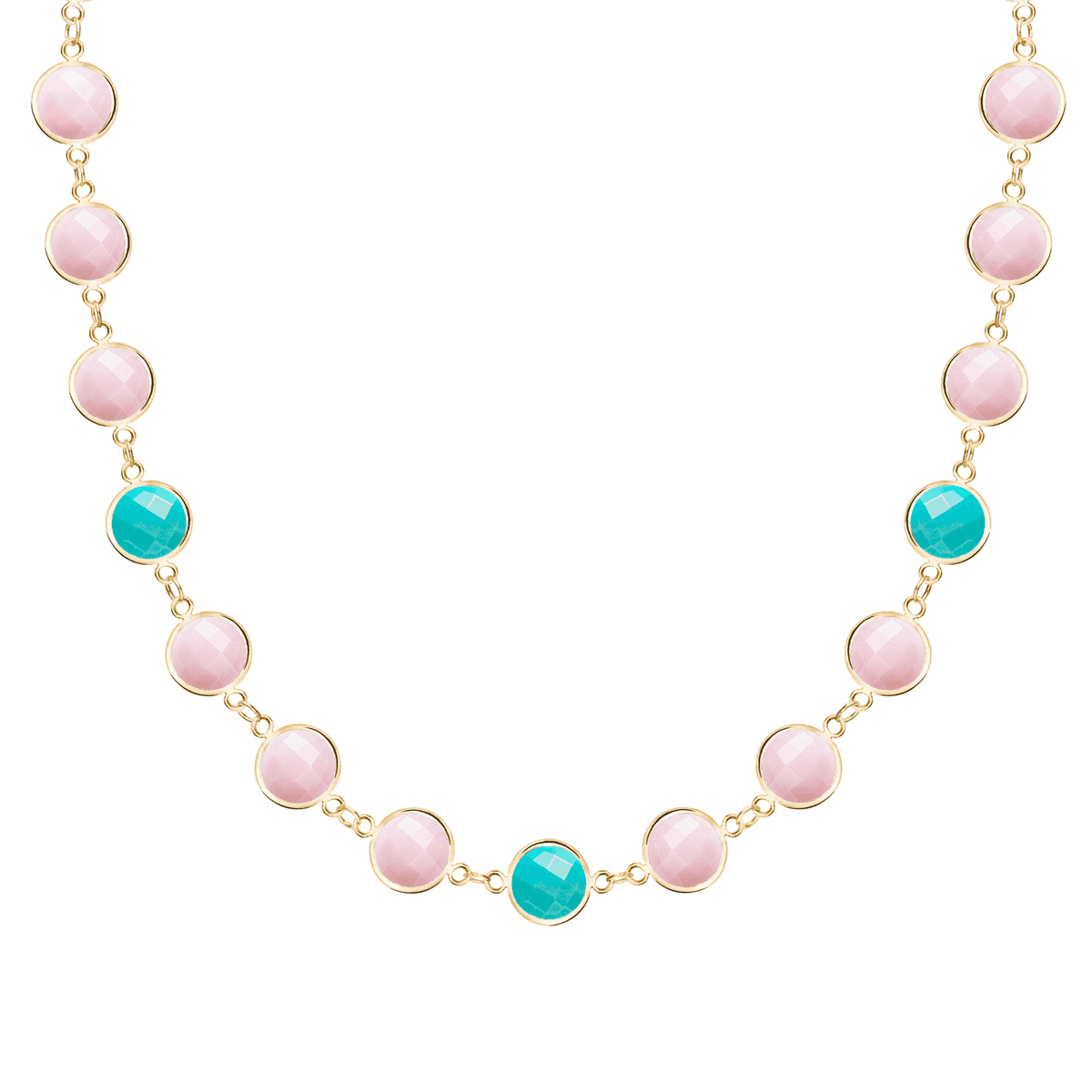 Newport Grand Palm Beach Necklace in 14k Gold