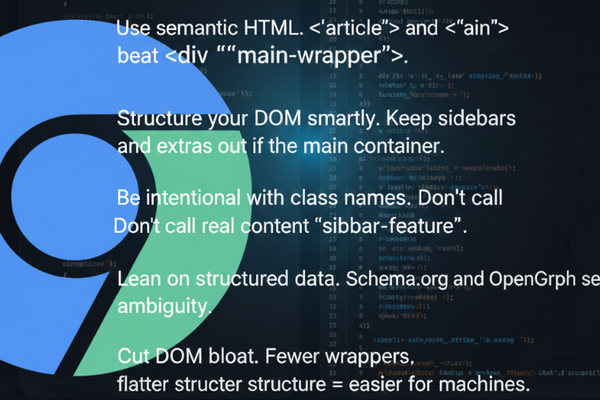 How Chrome Reader Mode Teaches Us About Machine Readability SEO