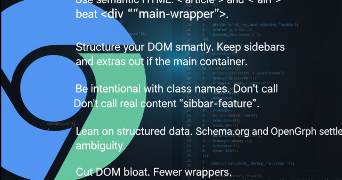 How Chrome Reader Mode Teaches Us About Machine Readability SEO