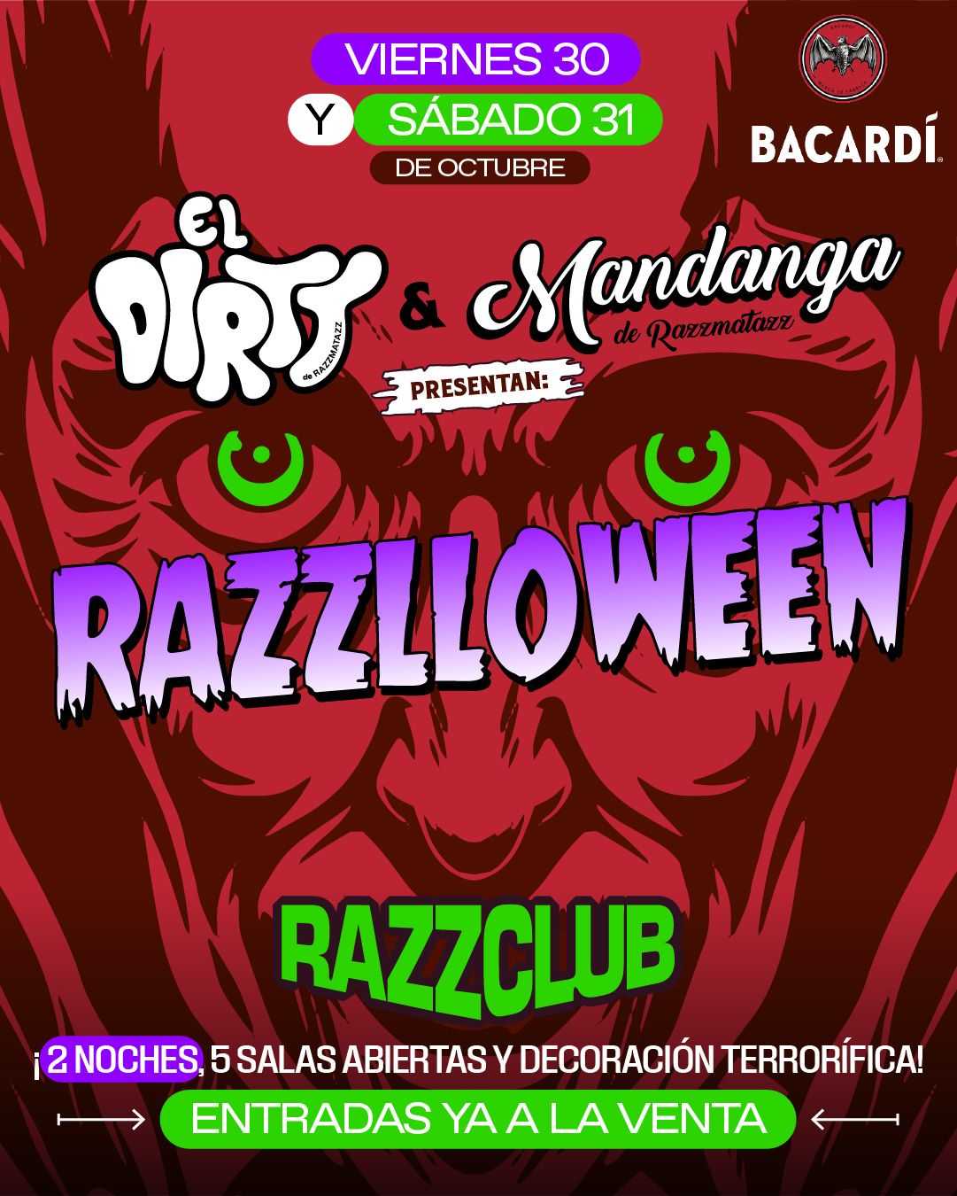 Razzlloween 2026 Viernes 30
