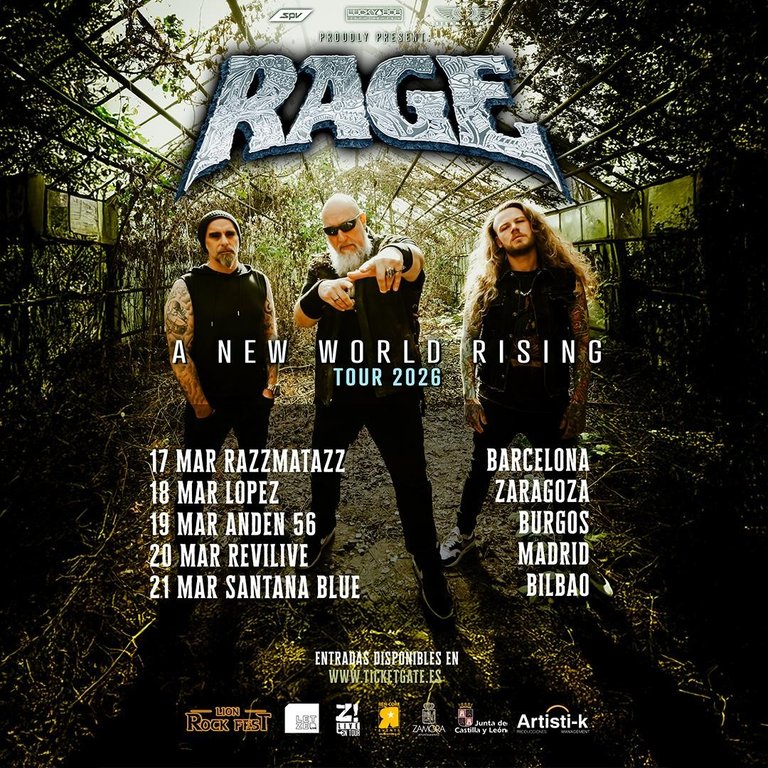 Rage - A New World Rising Tour 2026