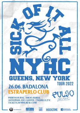 Sick Of It All + Pulso