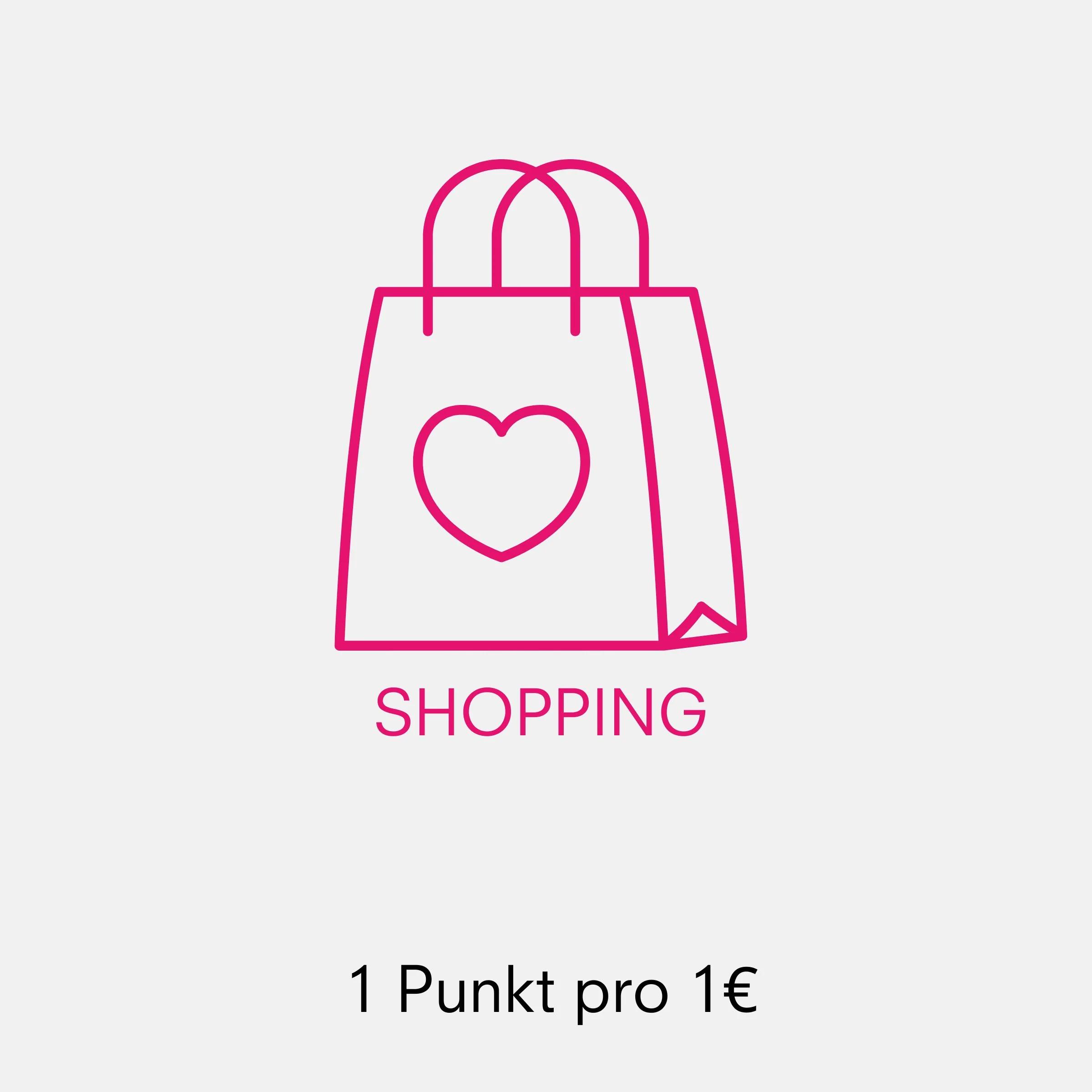 Icon für Shopping in pink