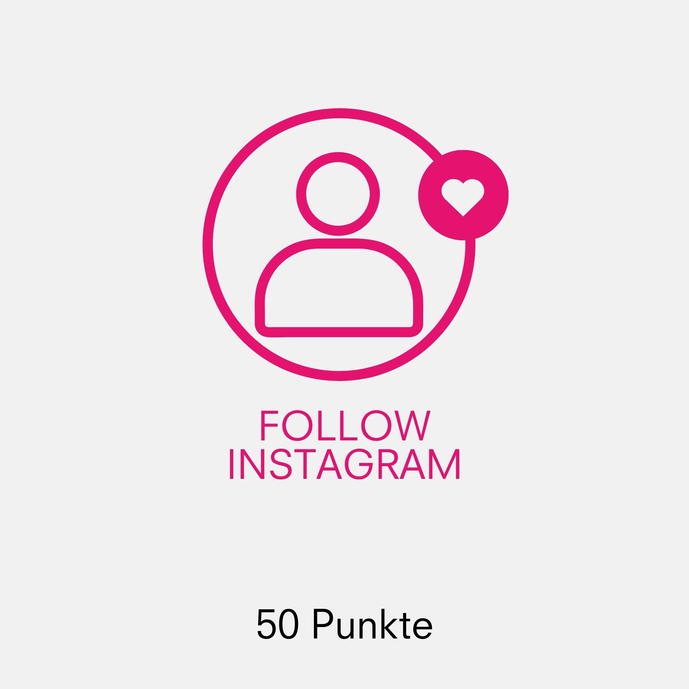 Icon für folge uns auf Instagram in pink