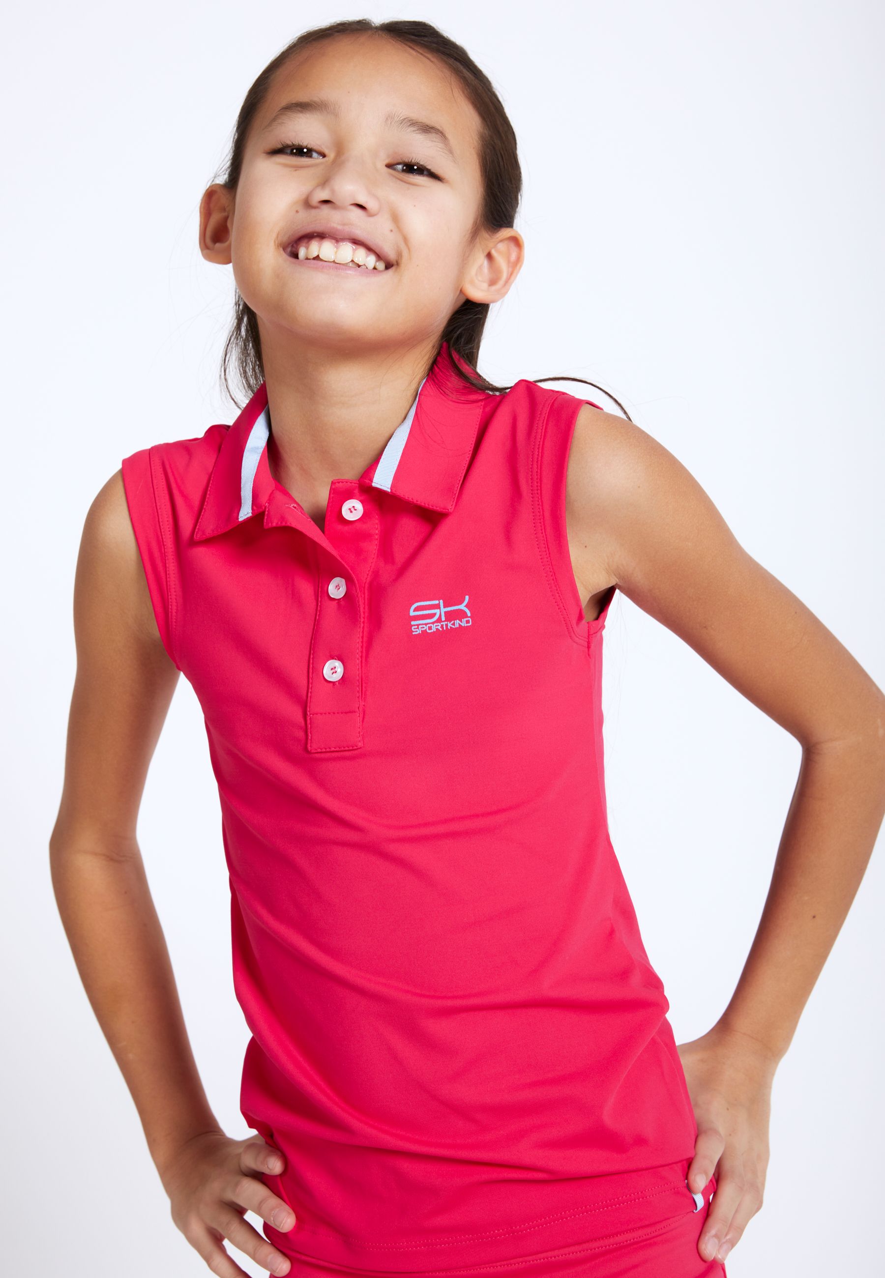 Fille en polo de tennis sans manches de SPORTKIND