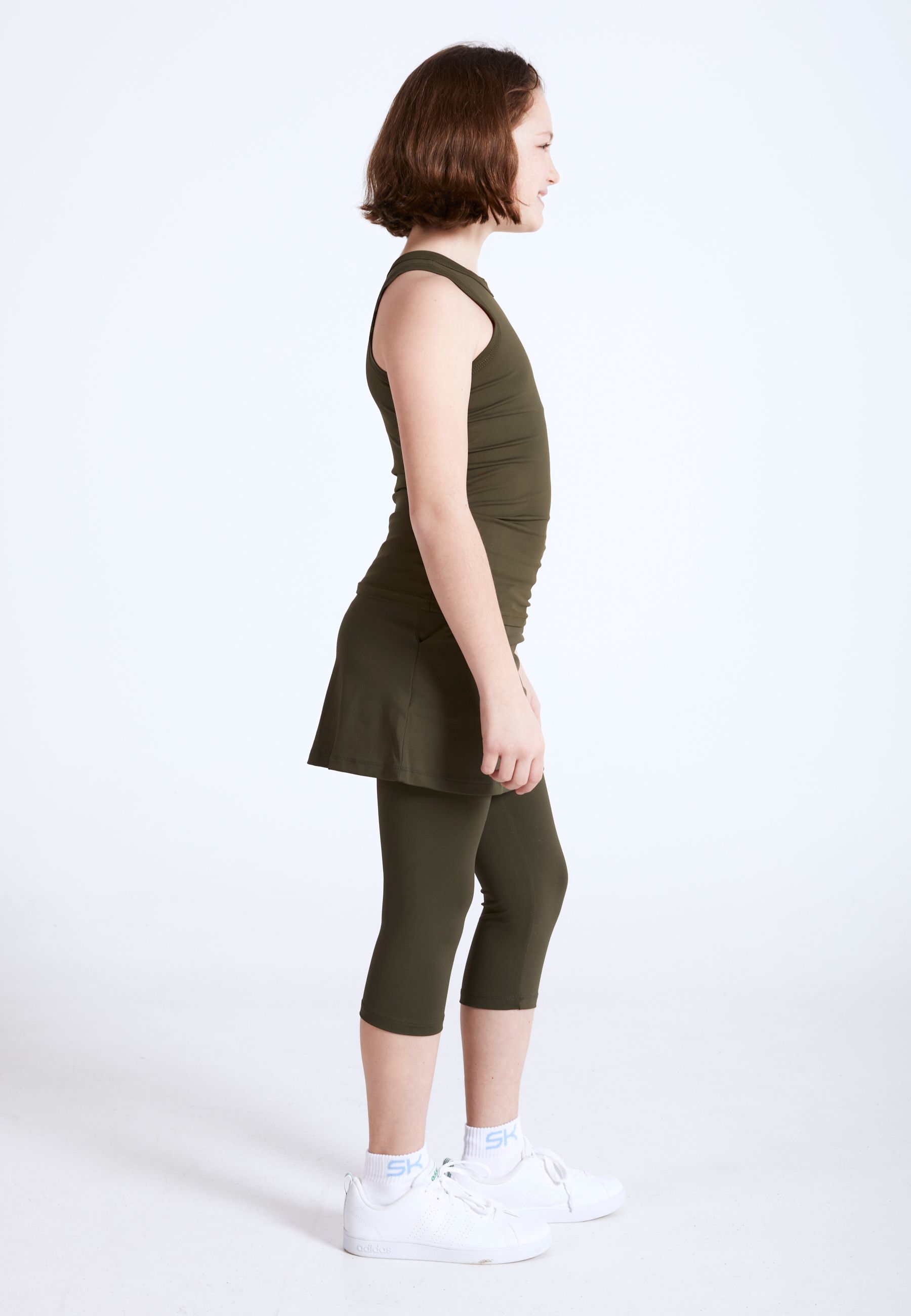 Kind in Khaki SPORTKIND 2-in-1 3/4 Leggings