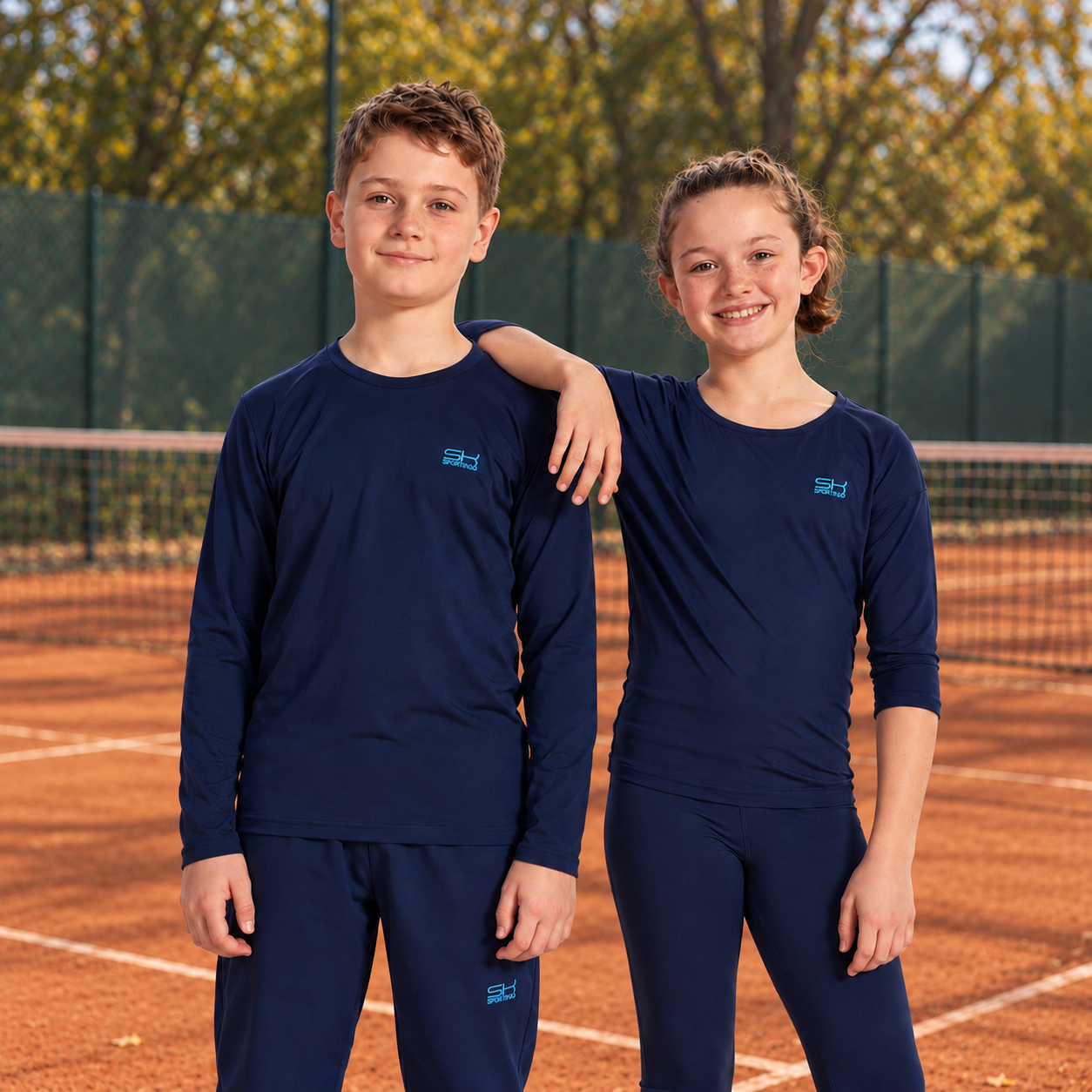 Mann im hellblauem SPORTKIND Shirt