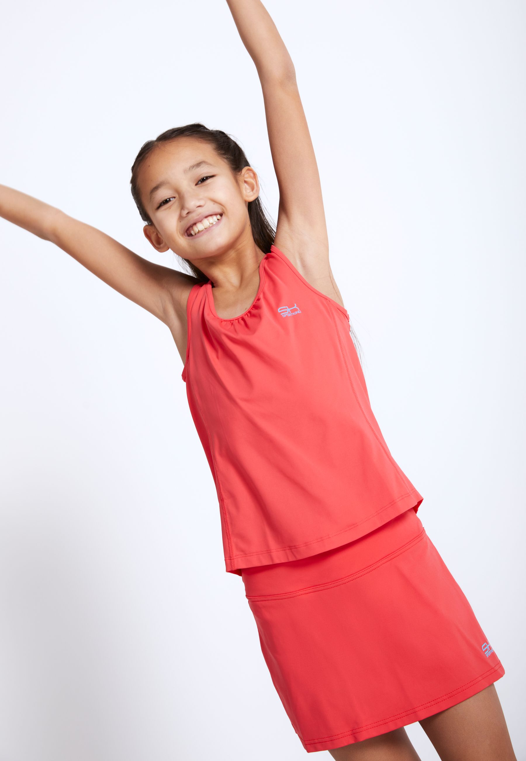 Fille avec débardeur loose fit de tennis de SPORTKIND