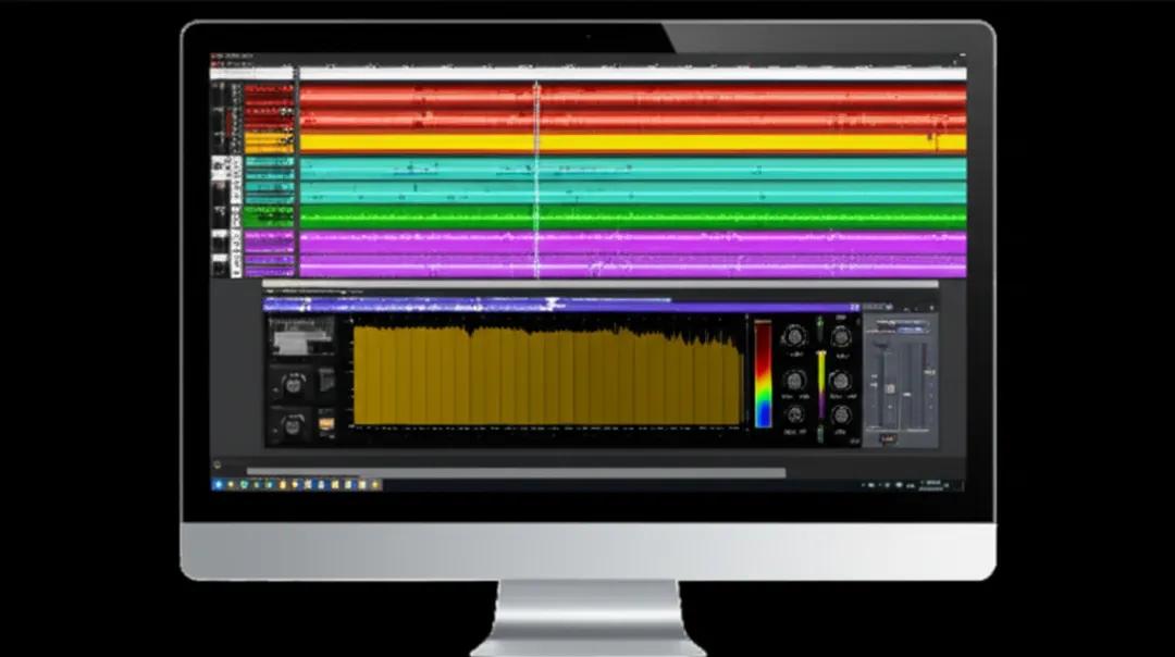 DAW interface showing mixing tools and spectrum analysis for objective mixing decisions