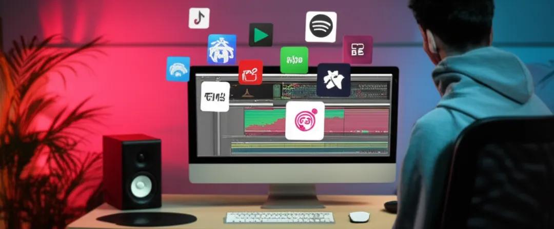 Independent music producer uploading songs to digital music distribution platforms