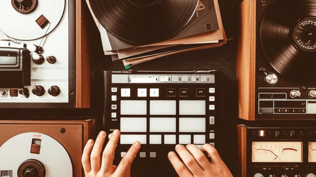 Custom beat making in home studio with MIDI keyboard and DAW