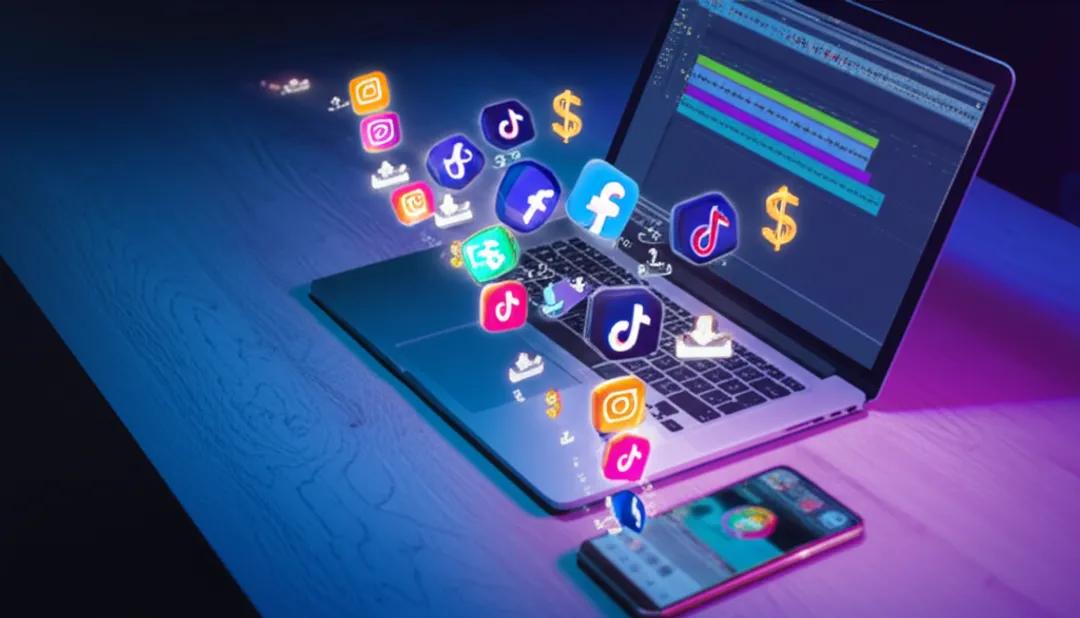 Independent artist leveraging social media platforms for direct music sales from home studio