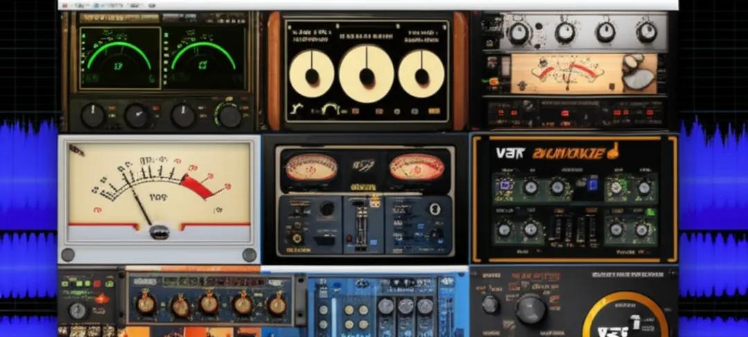 Multiple compressor VST plugins displayed in DAW interface