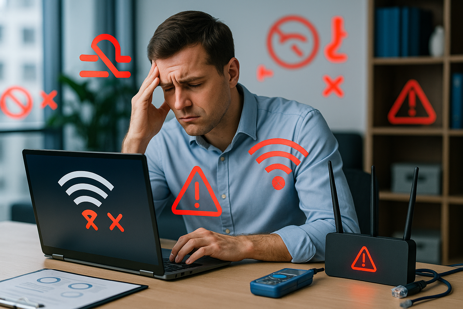 Image de couverture pour l'article: Connexion internet instable en entreprise : causes et solutions 2025