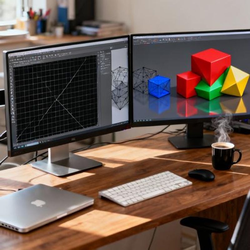 Step-by-step process of creating basic 3D shapes in Spline