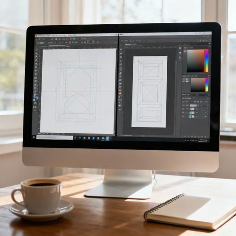 Designer tools comparison interface on computer screen