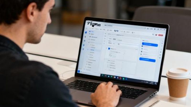 Developer reviewing Figma Dev Mode interface on laptop screen