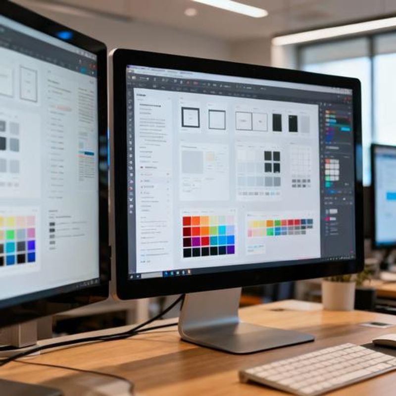 Design system components organized across multiple design tools showing consistency