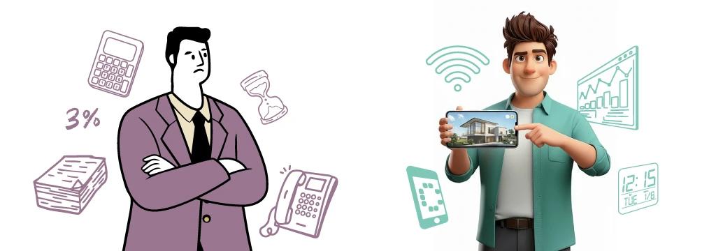 Imobiliária Low Cost VS Imobiliária Digital