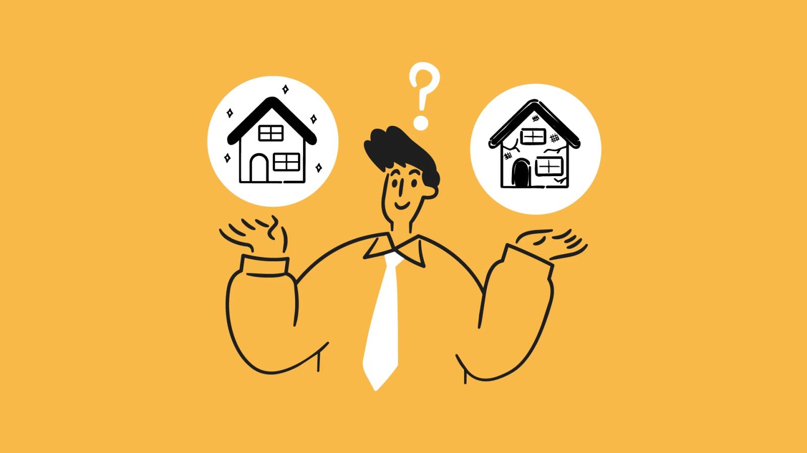 Vender a casa remodelada ou por remodelar