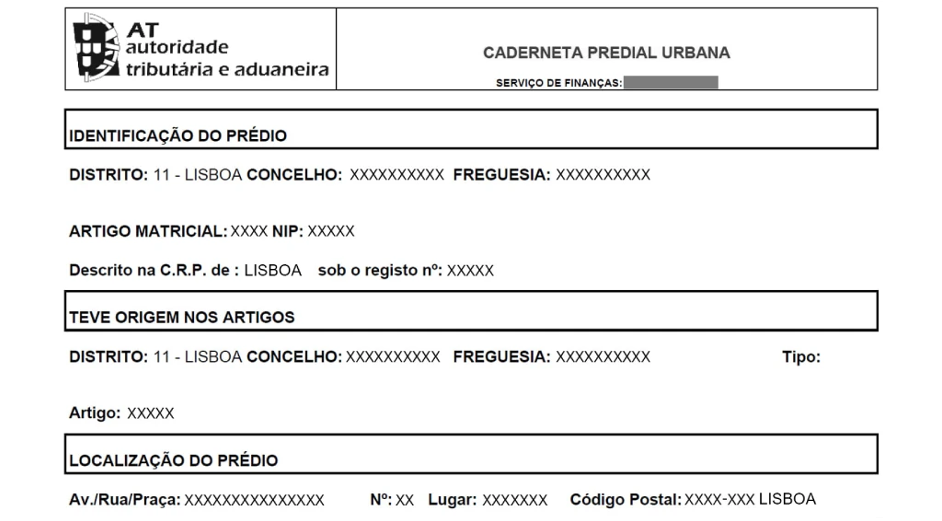 Artigo Matricial - Caderneta Predial