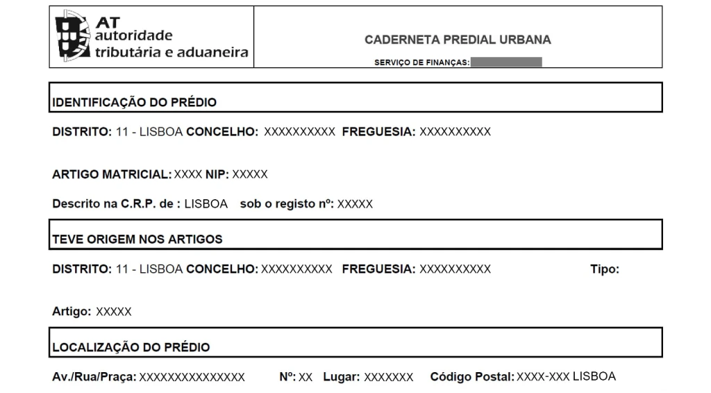 Artigo Matricial - Caderneta Predial