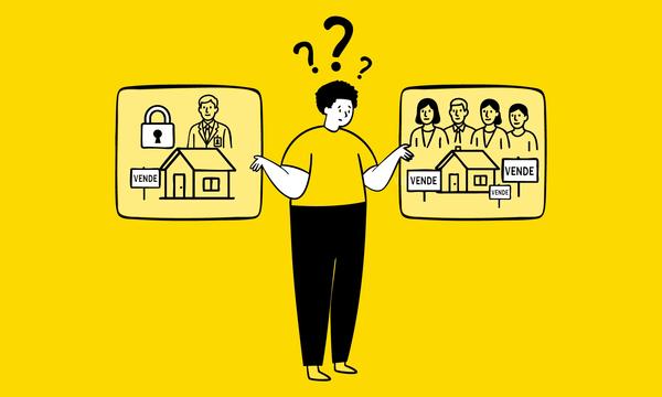 Vender casa: escolher Exclusividade ou Regime Aberto