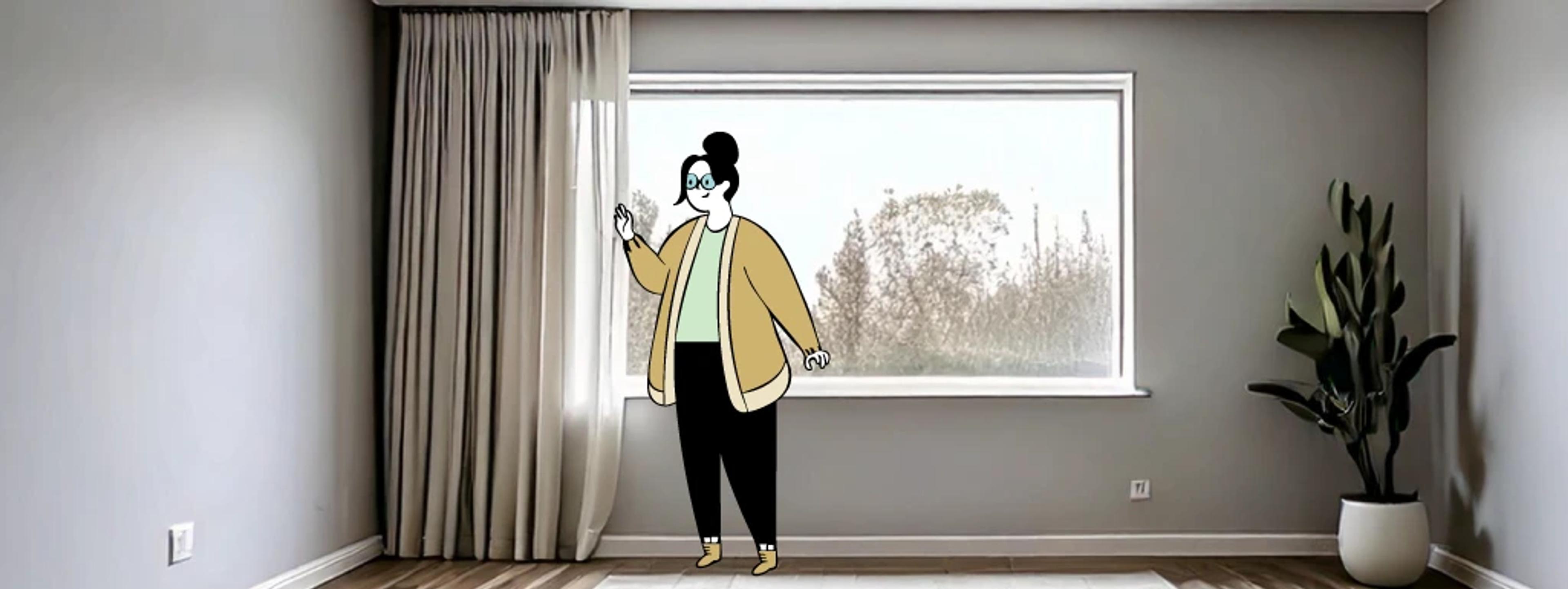 1. vender casa no Inverno: ajuste a iluminação