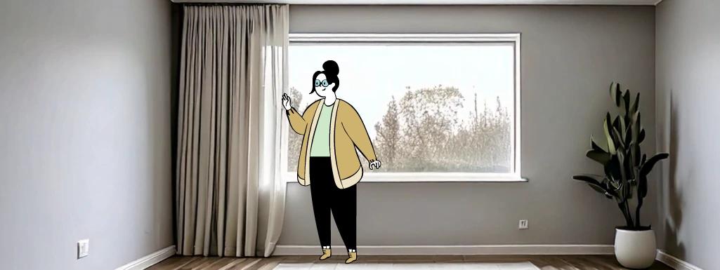 1. vender casa no Inverno: ajuste a iluminação