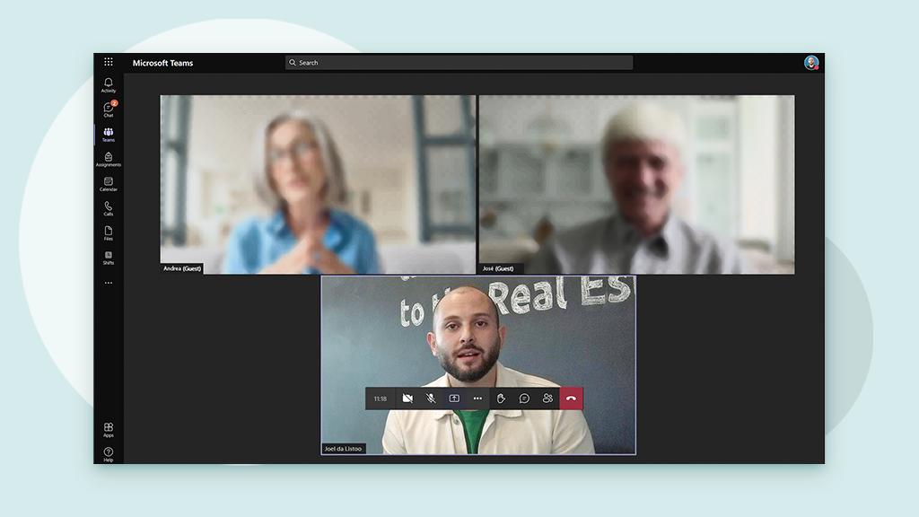 venda de casa online - reunião teams