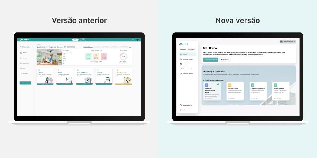 Nova versão plataforma Listoo: design e código