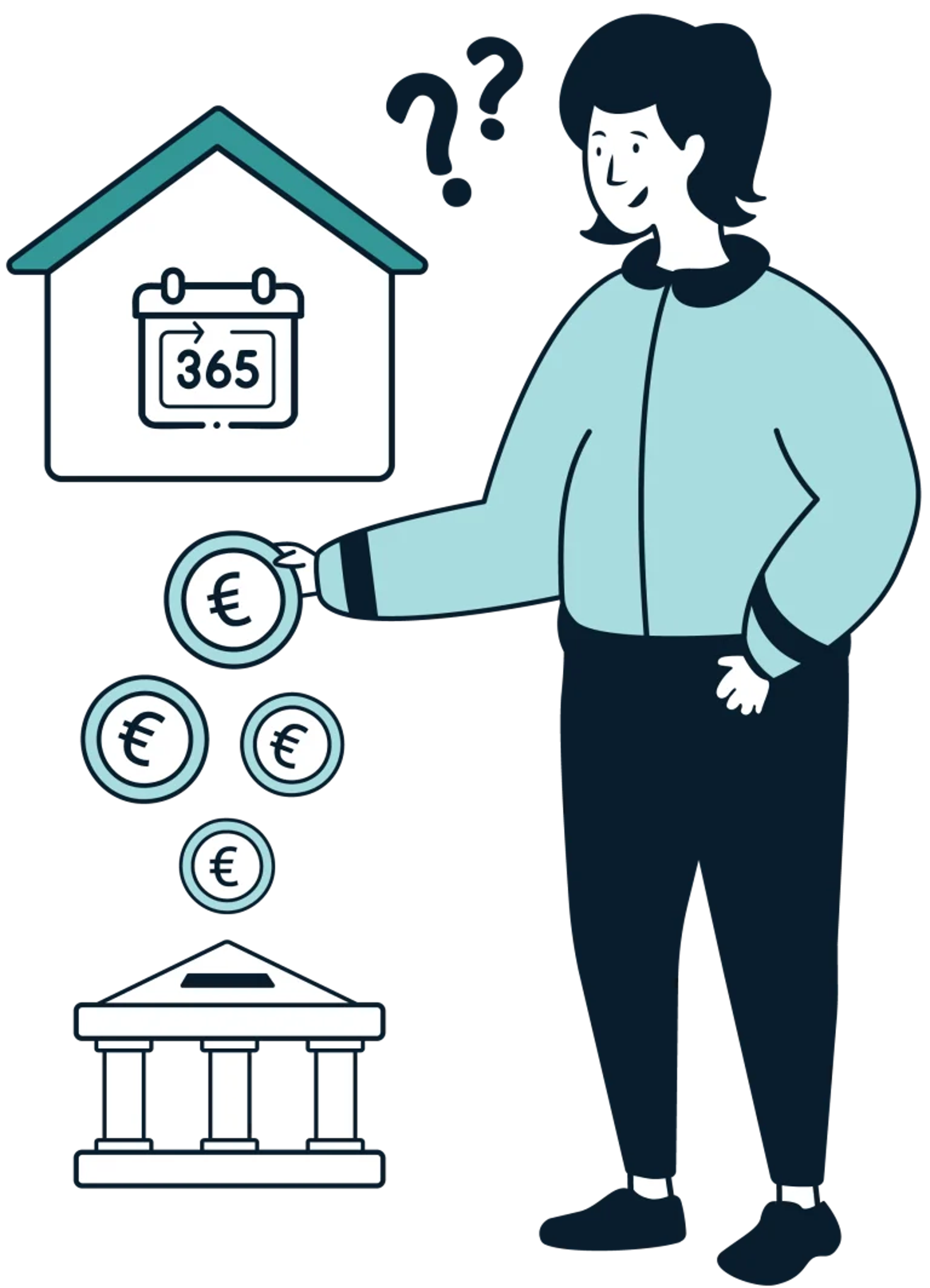 Ilustração de simulação de IMI online