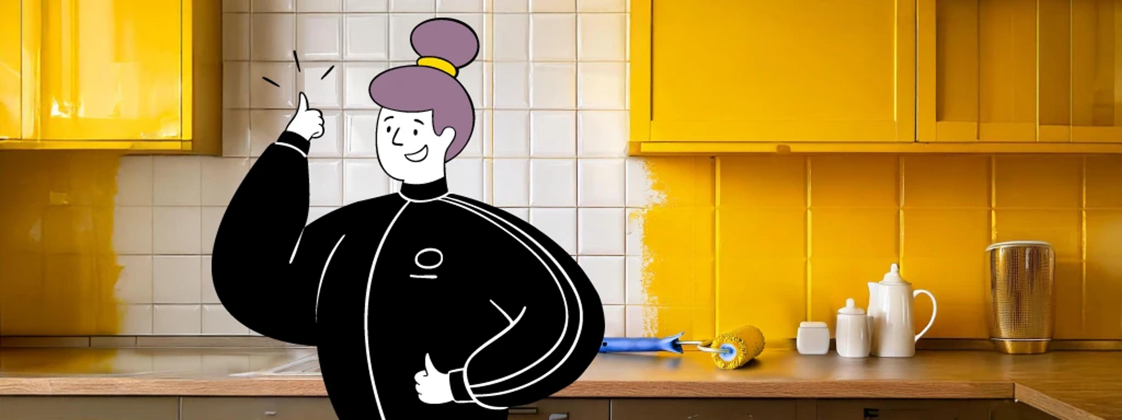 Obras para aumentar o valor da casa: Pintar azulejos
