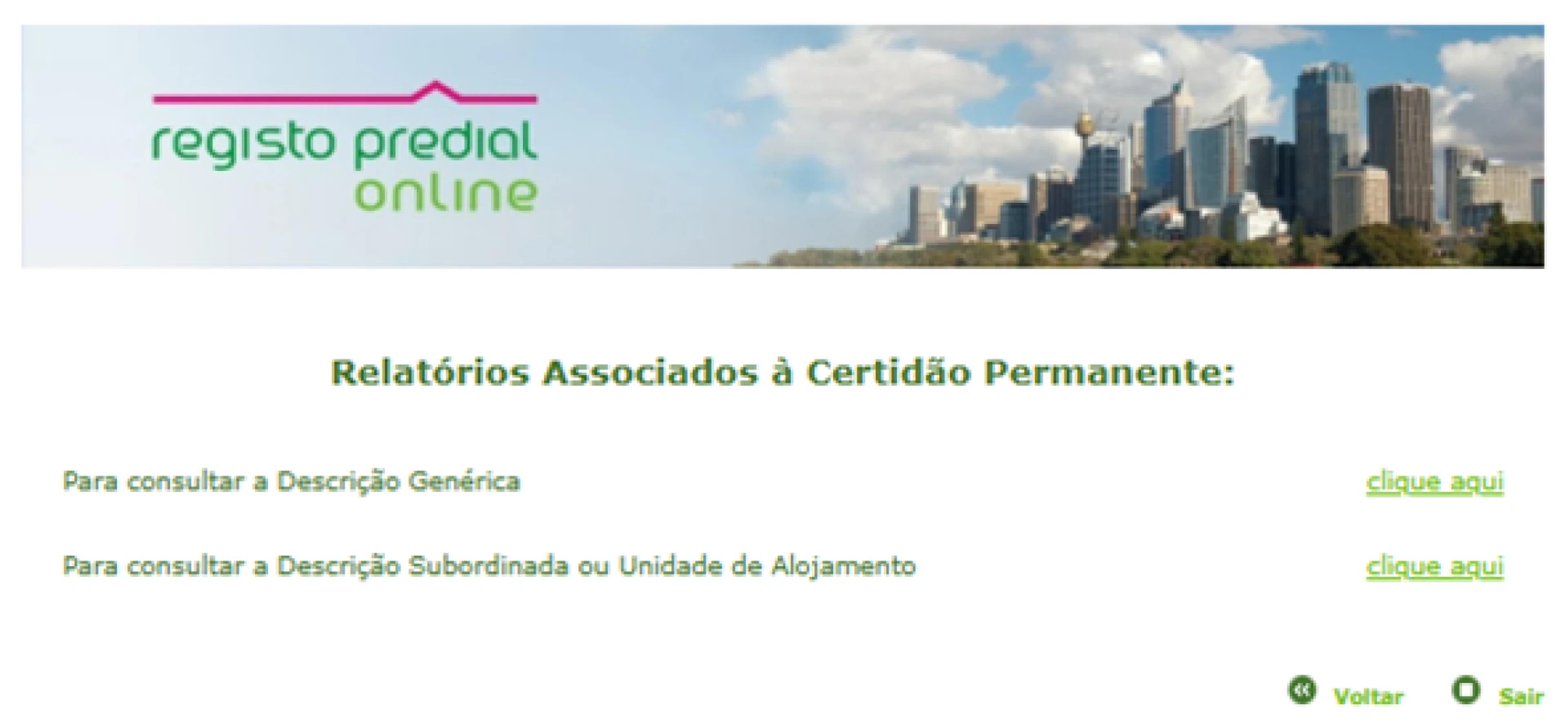 Consultar Certidão Permanente Predial