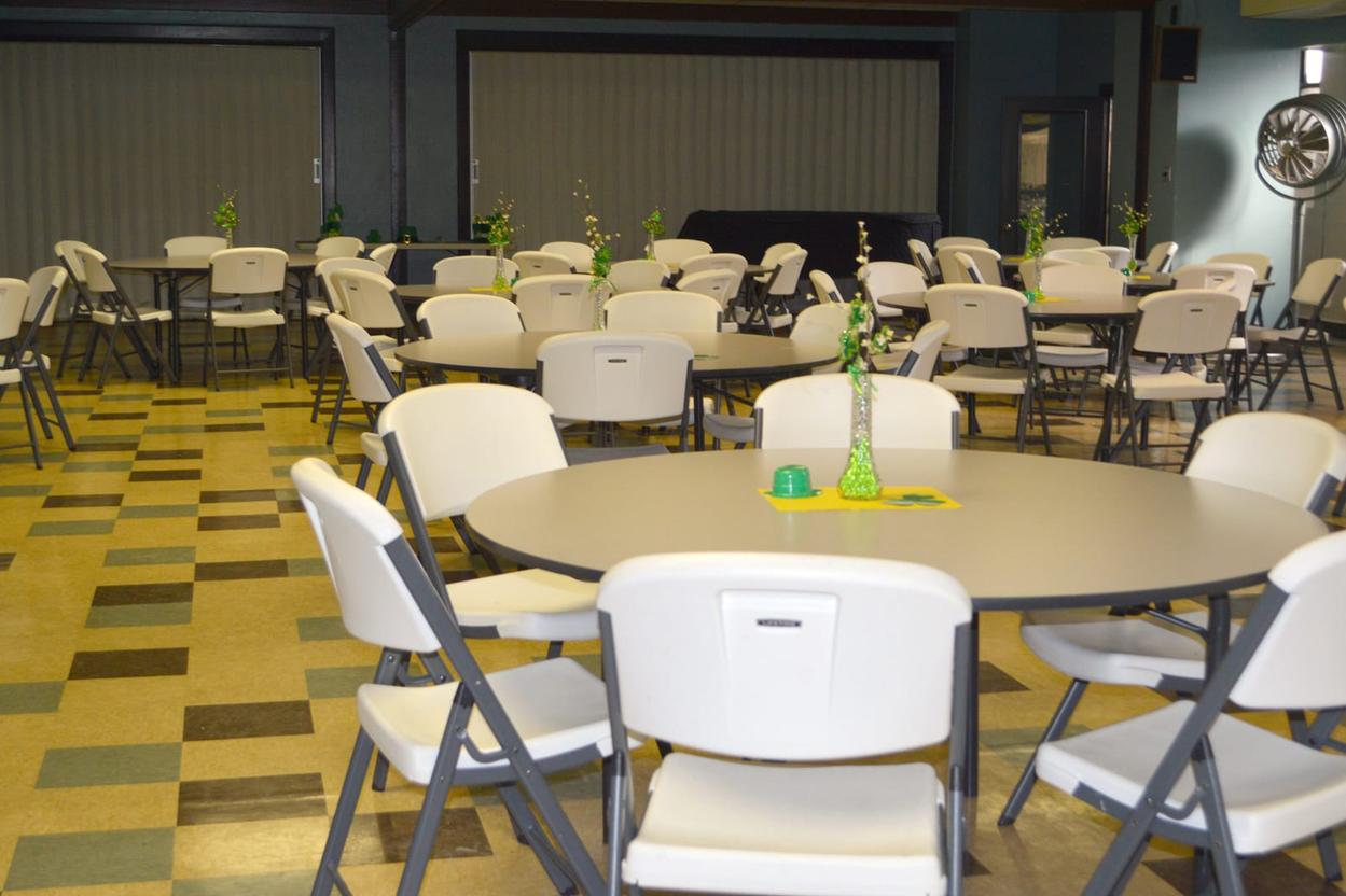 The fellowship hall