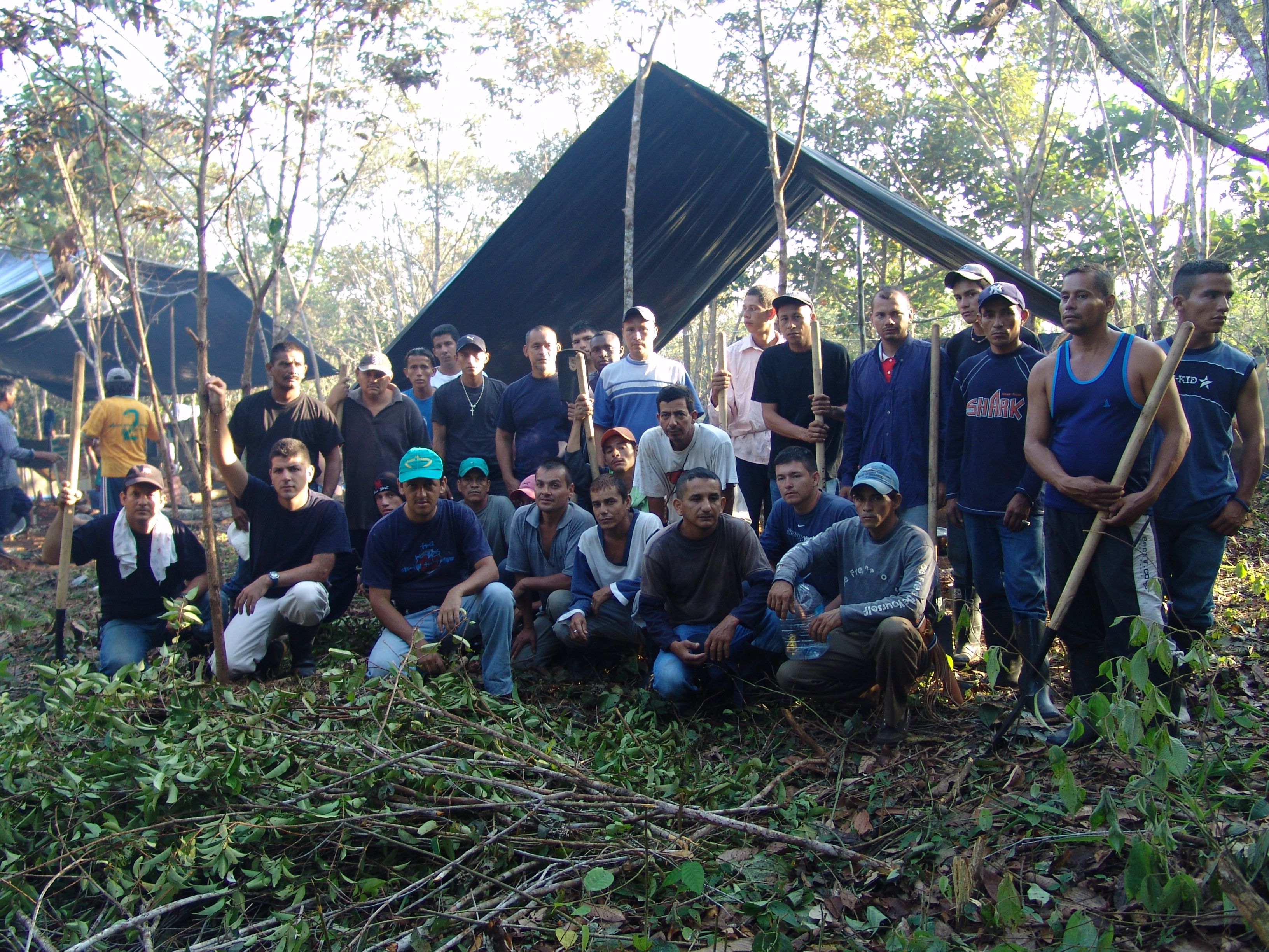 Personal de la Policía Antinarcóticos de Colombia en operación, imagen de archivo