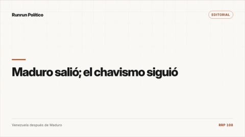 Portada editorial de Editorial para la nota “Maduro salió; el chavismo siguió”.