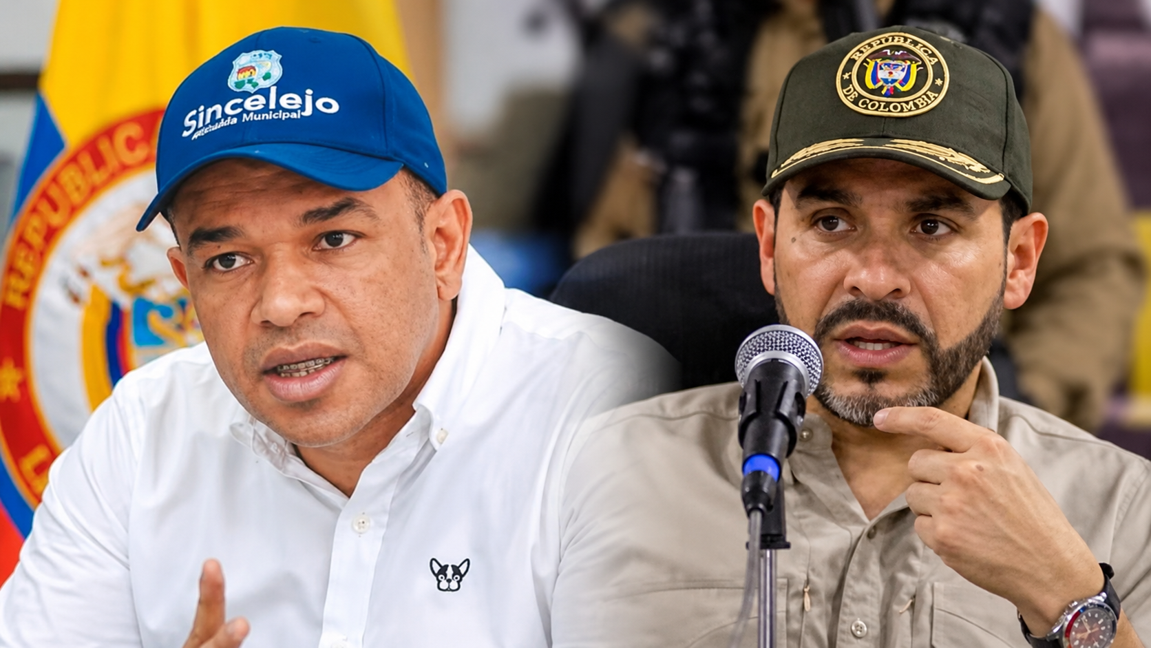 El presidente Abelardo De La Espriella y el alcalde de Sincelejo, Yahir Acuña, protagonizaron un tenso intercambio durante un consejo de seguridad en Coveñas. La Presidencia negó que el alcalde hubiera sido intimidado y explicó que los hombres armados presentes en el lugar pertenecían al esquema de seguridad presidencial.