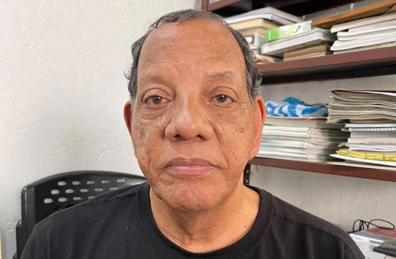 Retrato de Jorge Agudelo Morelo, padre del excandidato desaparecido