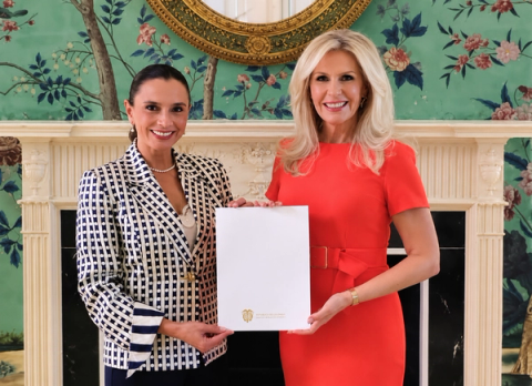 María Consuelo Araújo ya pisa terreno diplomático en Washington: presentó sus credenciales