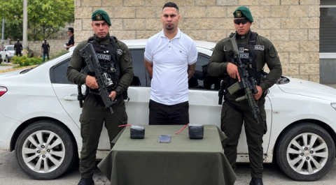Alias 'Kleiver', el hombre de confianza del 'Negro Ober', que quiso sembrar temor con símbolos del ELN en Barranquilla
